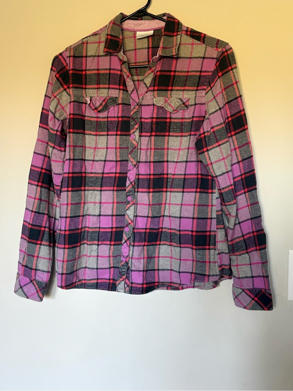 Columbia Berry Plaid Flannel Button-Down Shirt